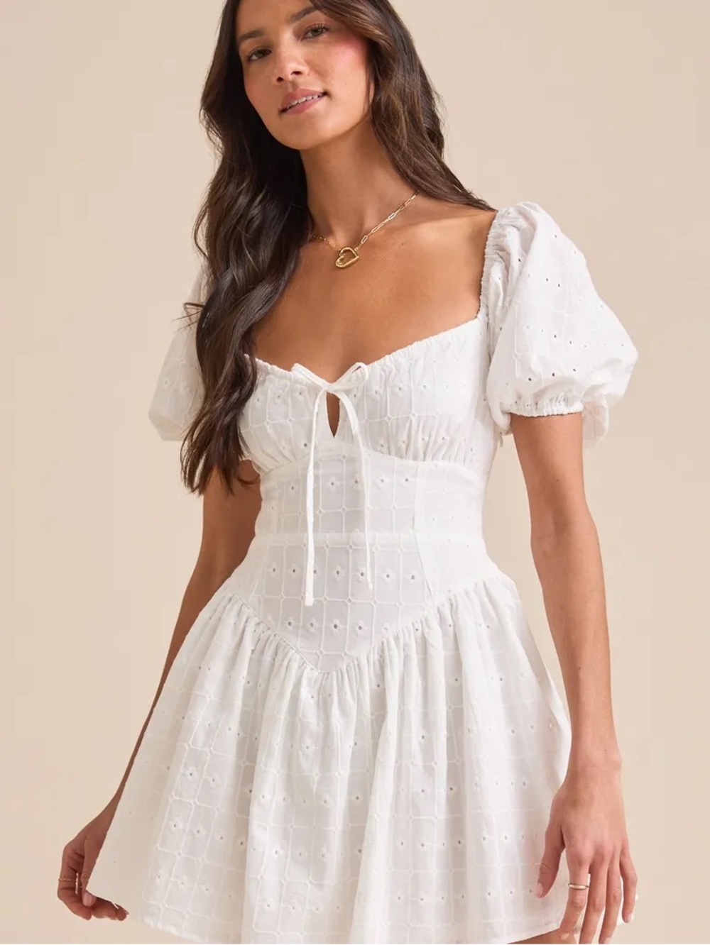 Tillee Eyelet Mini Dress